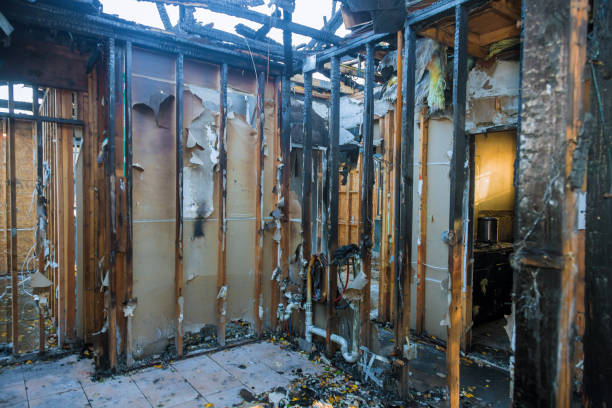 Professional Fire Damage Repair technician working in Bloomfield, NY